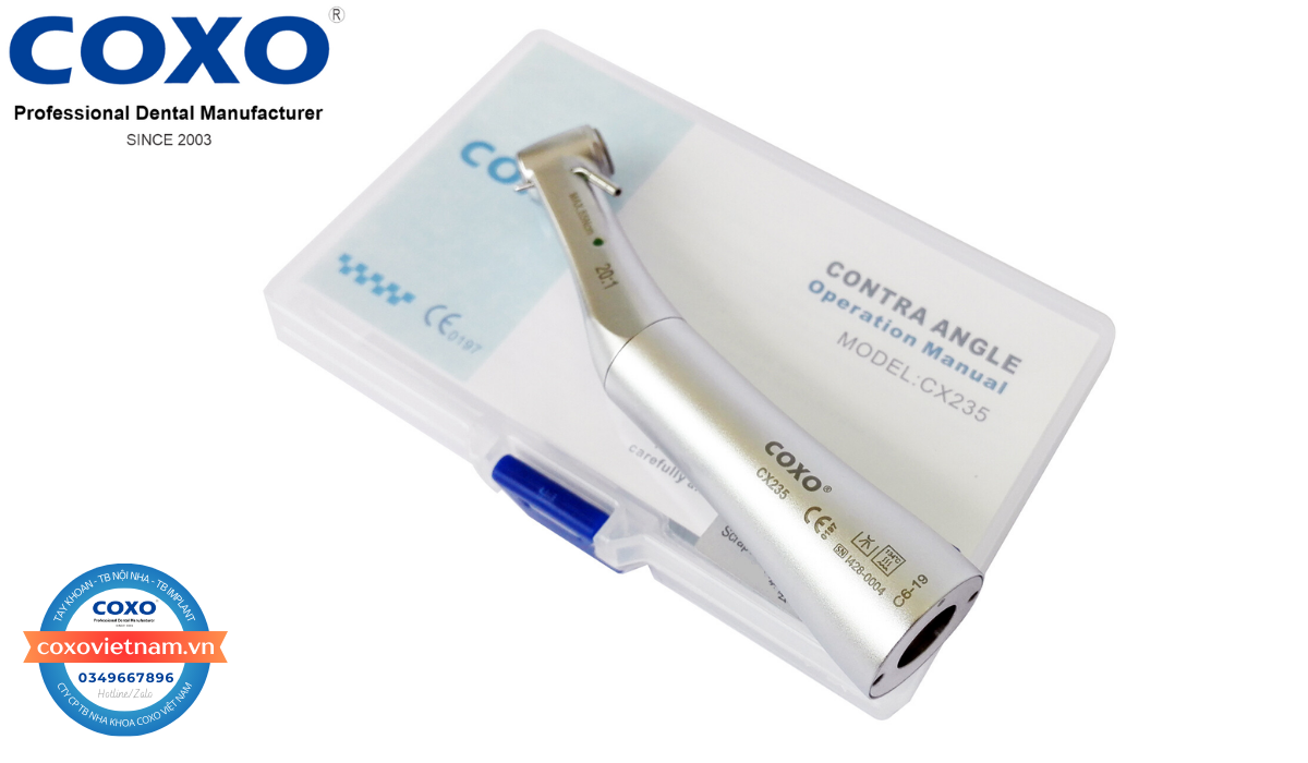 Tay khoan cắm implant COXO không đèn CX235C6 - Ảnh 2